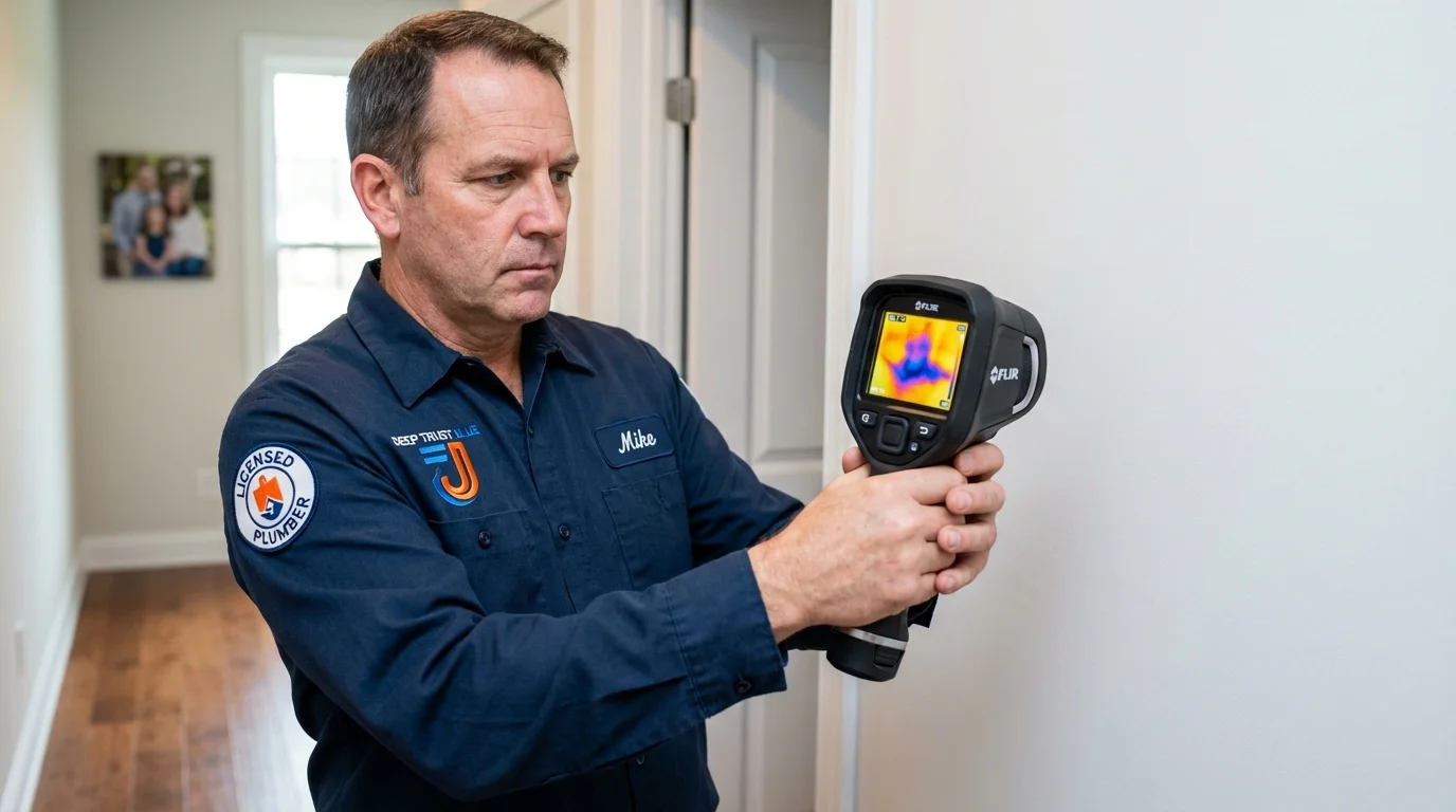 Thermal imaging leak detection by Johns Plumbing LLC in Clackamas